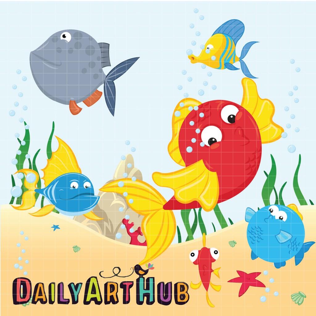 Marine Animals Clip Art Set – Daily Art Hub – Free Clip Art Everyday