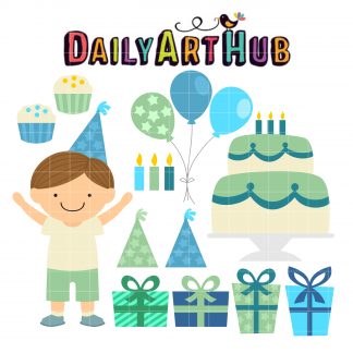 Birthday Boy Clip Art Set – Daily Art Hub – Free Clip Art Everyday