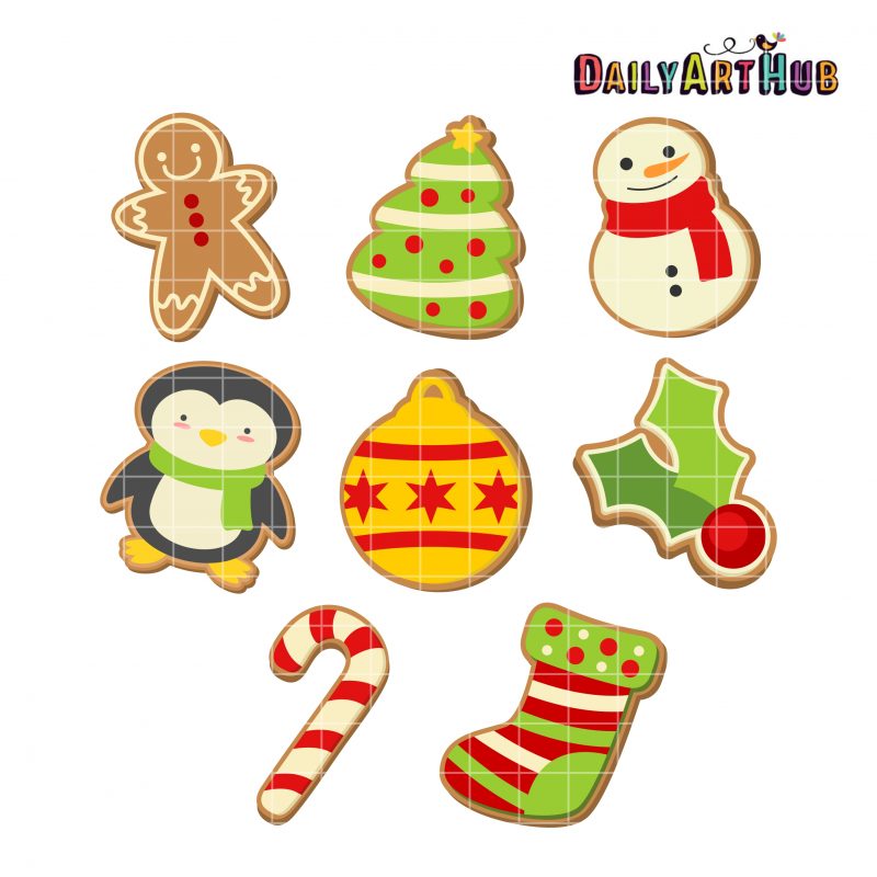 Christmas Cookies Clip Art Set | Daily Art Hub - Free Clip Art Everyday