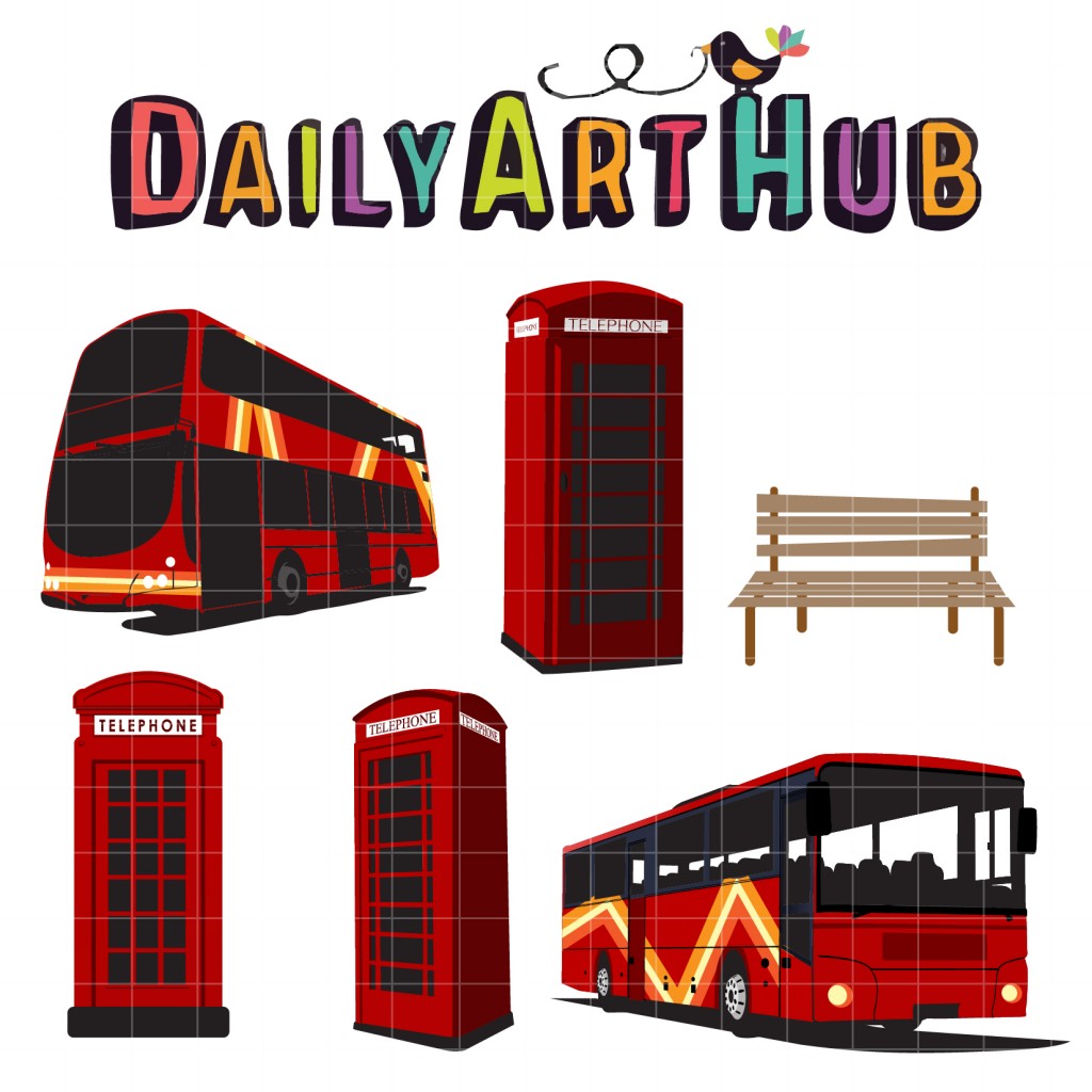 Bus Stop Clip Art Set Daily Art Hub Graphics Alphabets Svg