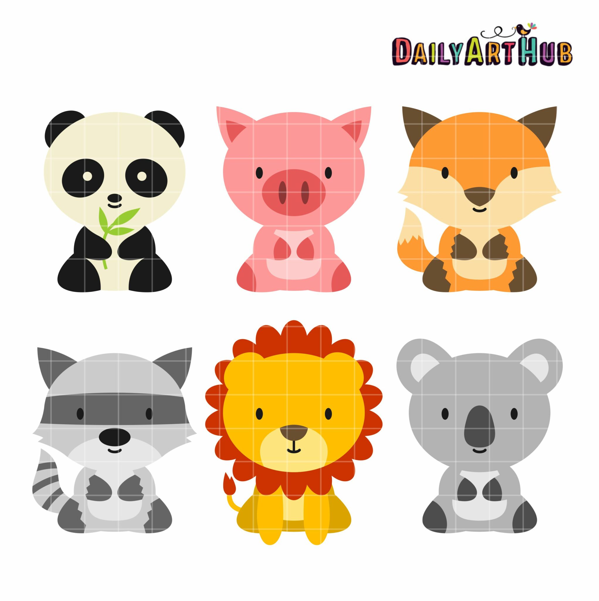 Baby Animals Clip Art Set – Daily Art Hub // Graphics, Alphabets & SVG