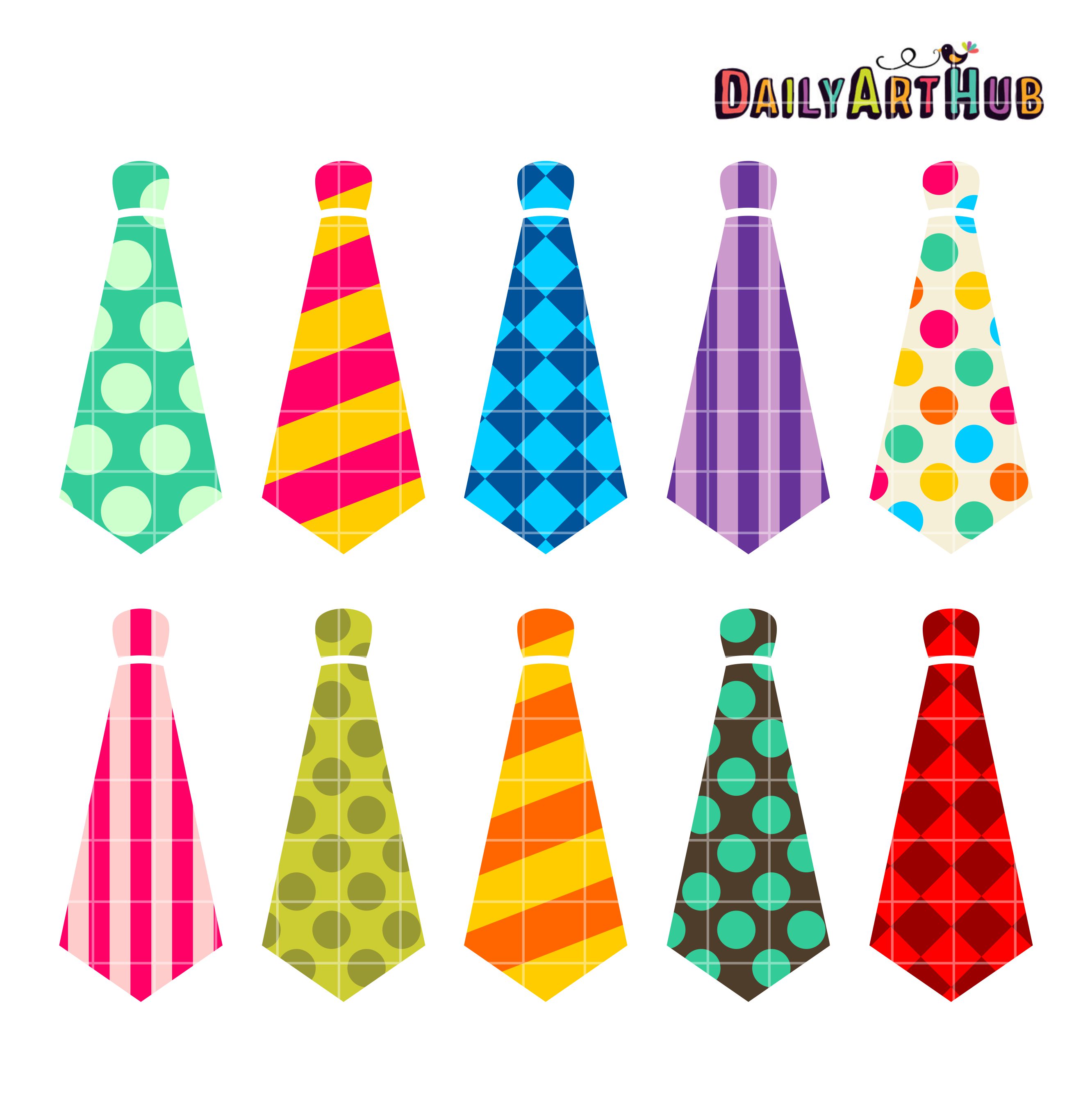 Neckties Clip Art Set Daily Art Hub Free Clip Art Everyday