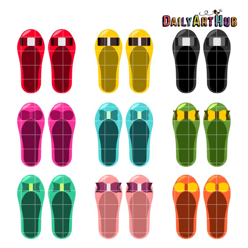 Cutesy Doll Shoes Clip Art Set Daily Art Hub Free Clip Art Everyday