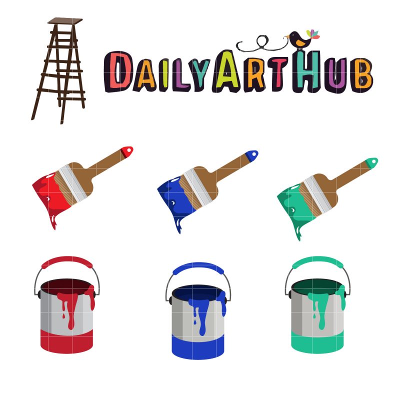 Paint Clip Art Set Daily Art Hub Free Clip Art Everyday