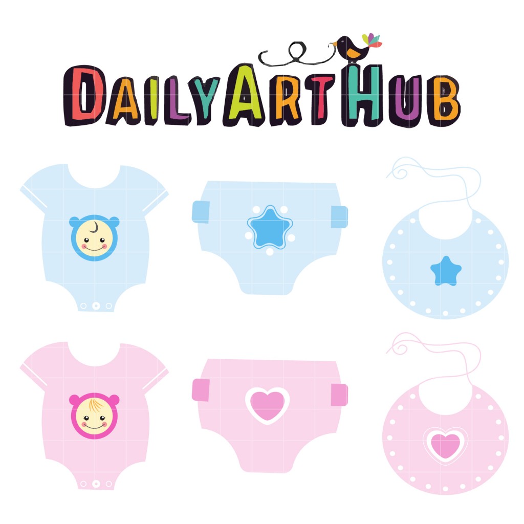 Cute Baby Stuff Clip Art Set – Daily Art Hub // Graphics, Alphabets & SVG