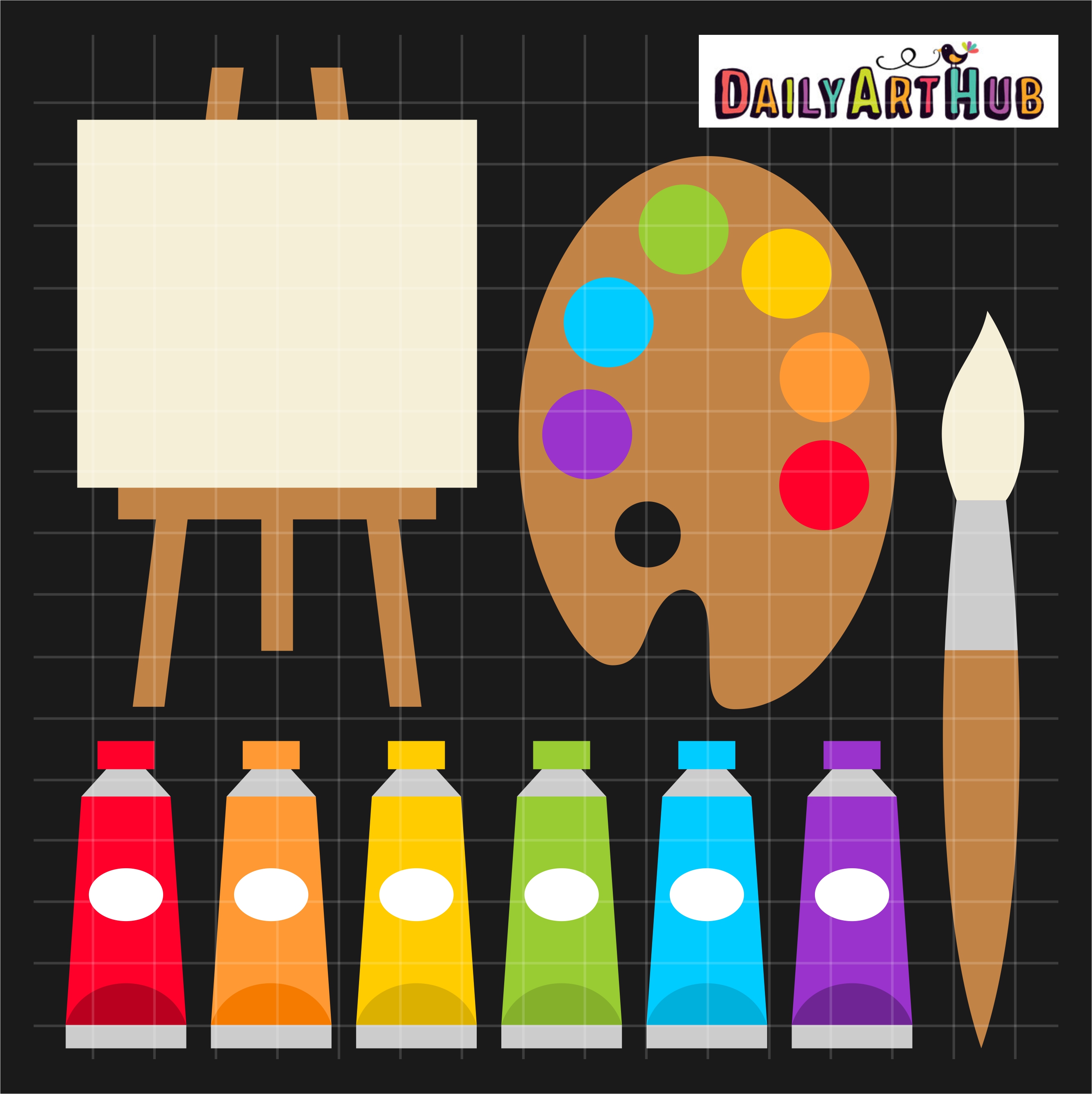 Painting Stuff Clip Art Set Daily Art Hub Free Clip Art Everyday