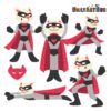 Super Cat Clip Art Set – Daily Art Hub // Graphics, Alphabets &amp; SVG