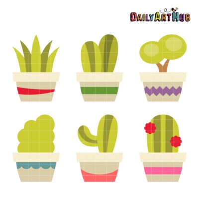 House Plants Clip Art Set