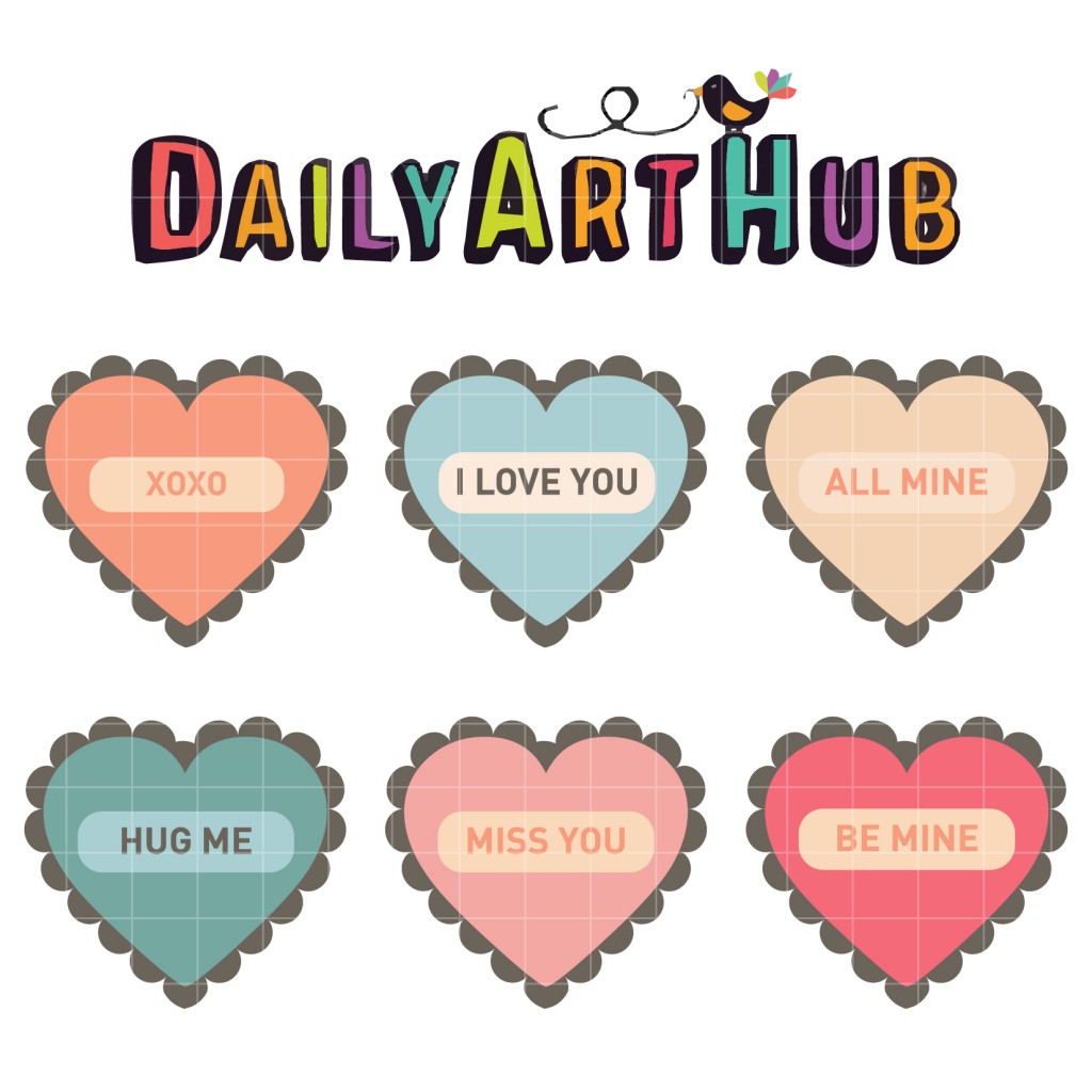 Valentine Heart Clip Art Set – Daily Art Hub // Graphics, Alphabets & SVG