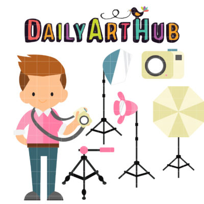 Photographer Clip Art Set