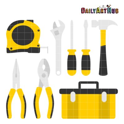 Tool Box Clip Art Set