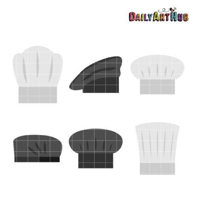 Chef's Hats Clip Art Set
