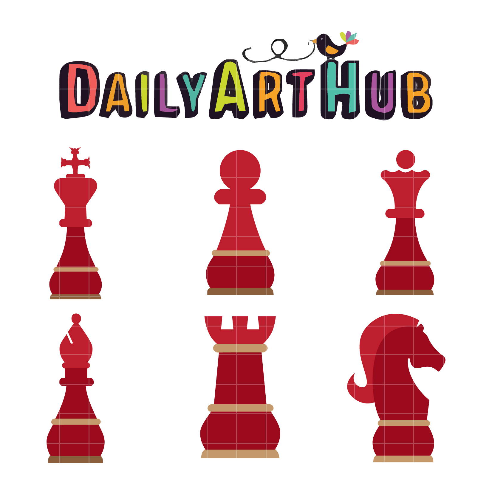 Chess Piece Badges Clip Art Set – Daily Art Hub // Graphics, Alphabets & SVG