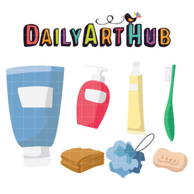 Shower Time Clip Art Set