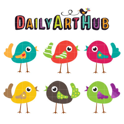 Birdie Clip Art Set