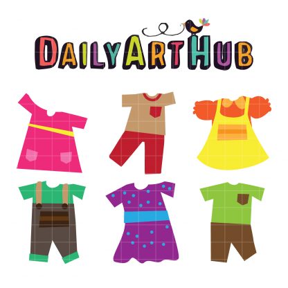 Kids Dress Clip Art Set – Daily Art Hub – Free Clip Art Everyday