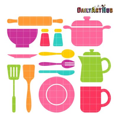 Kitchen Stuff Clip Art Set
