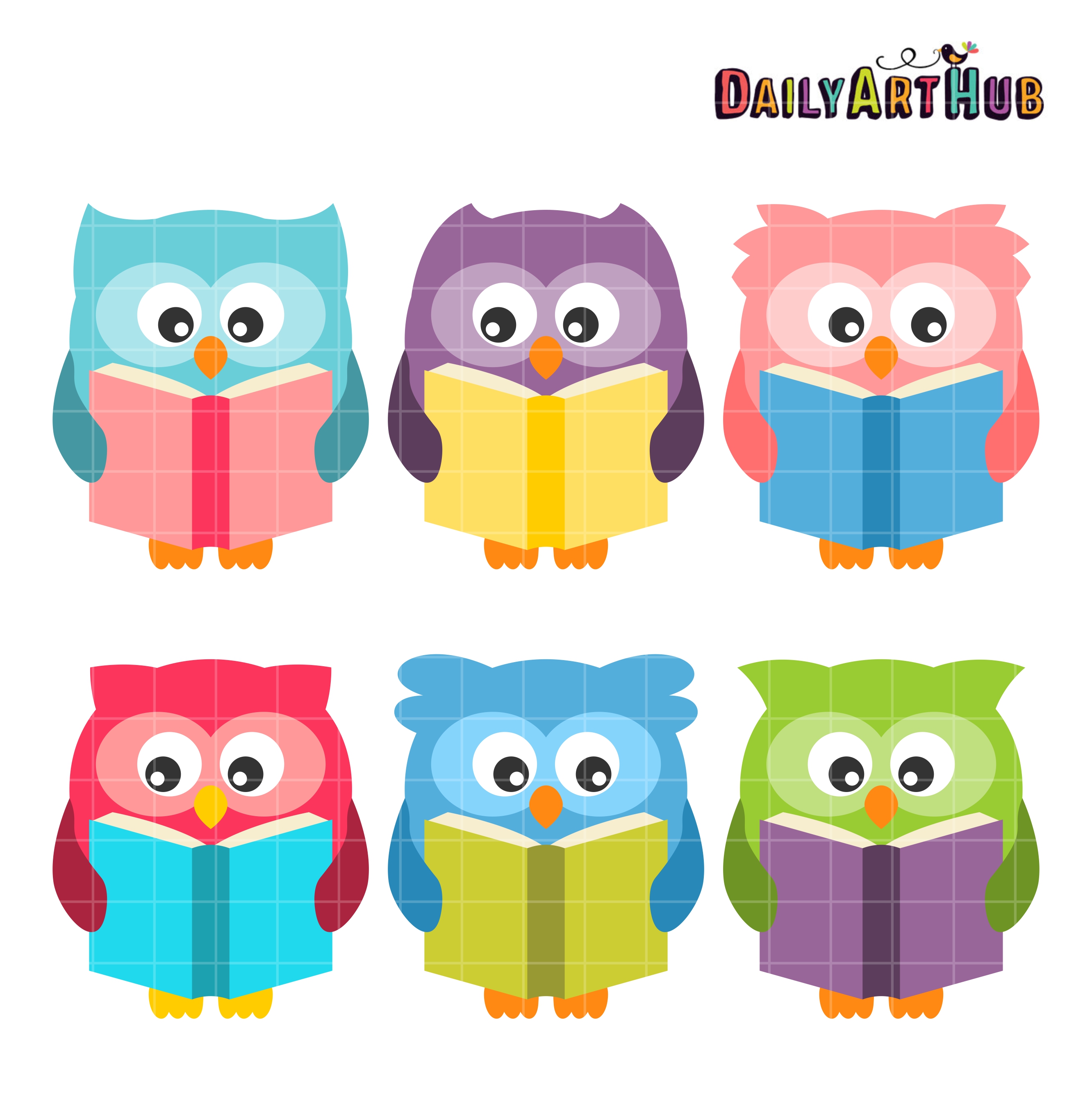 owl reading clipart - photo #32