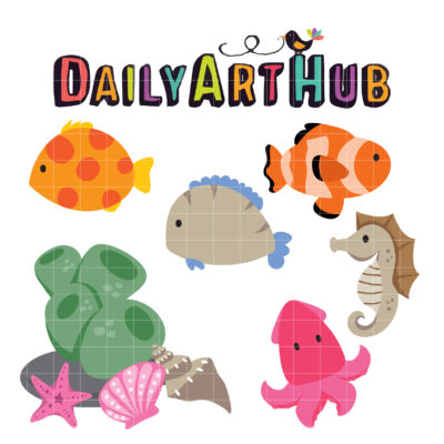 Under The Sea Clip Art Set