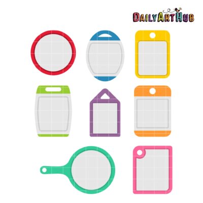 Chopping Boards Clip Art Set