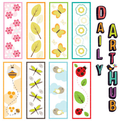 Cute Bookmarks Clip Art Set