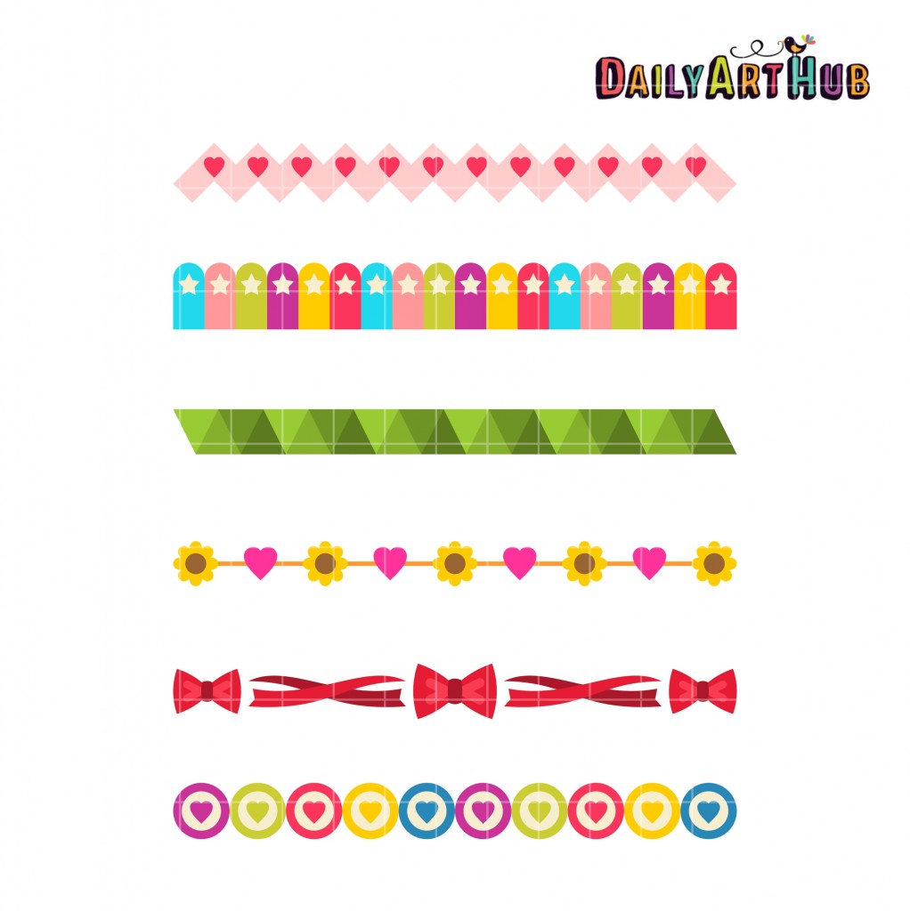 Fun Borders Clip Art Set – Daily Art Hub // Graphics, Alphabets & SVG