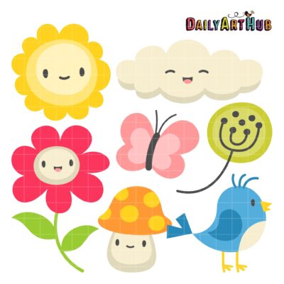 Little Cute Things Clip Art Set