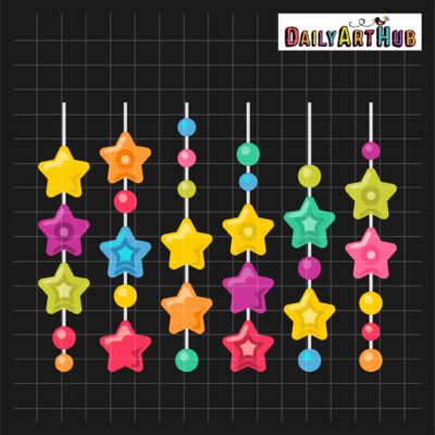 Star Strings Clip Art Set