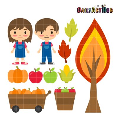Autumn Fun Clip Art Set
