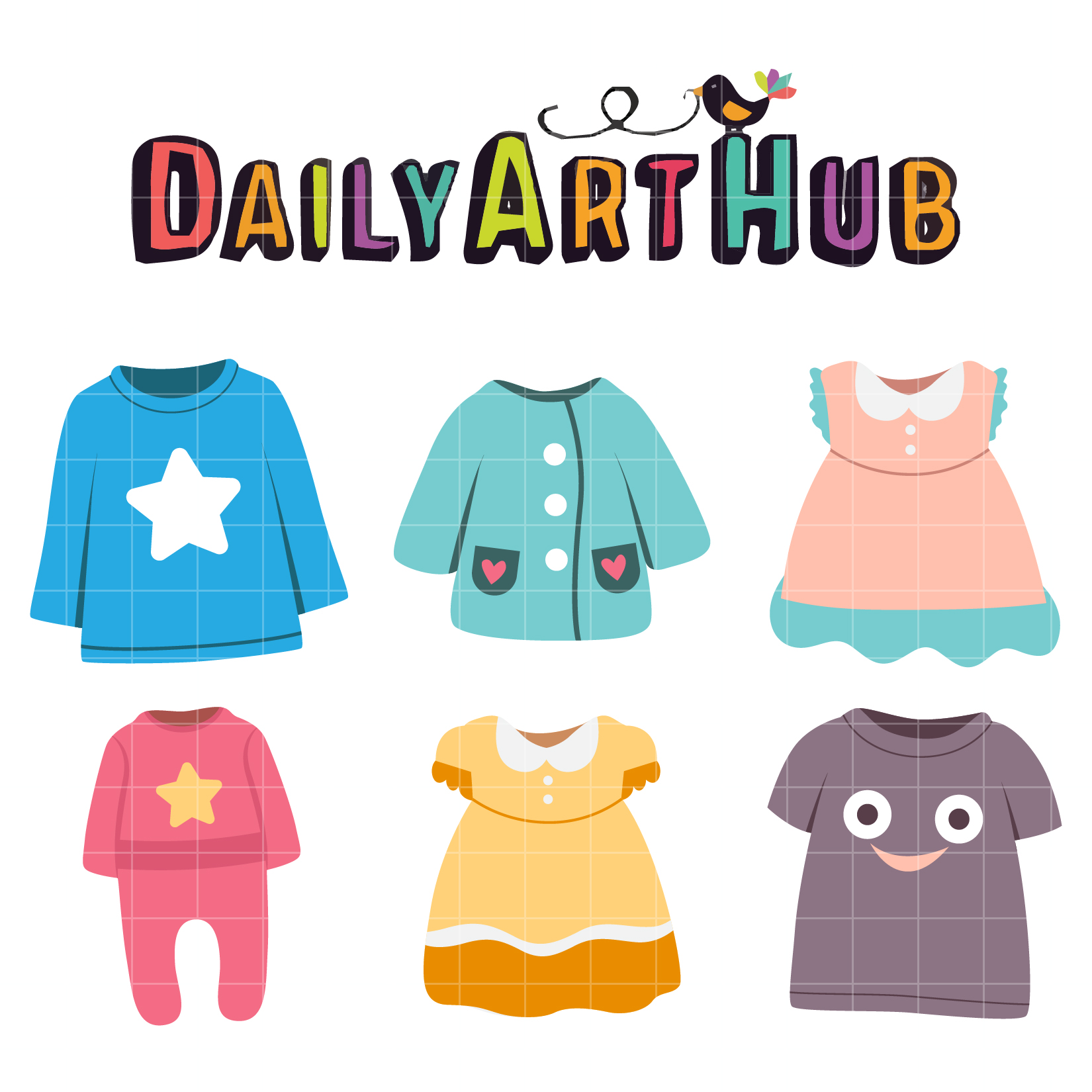Baby Dress Clip Art Set – Daily Art Hub // Graphics, Alphabets & SVG