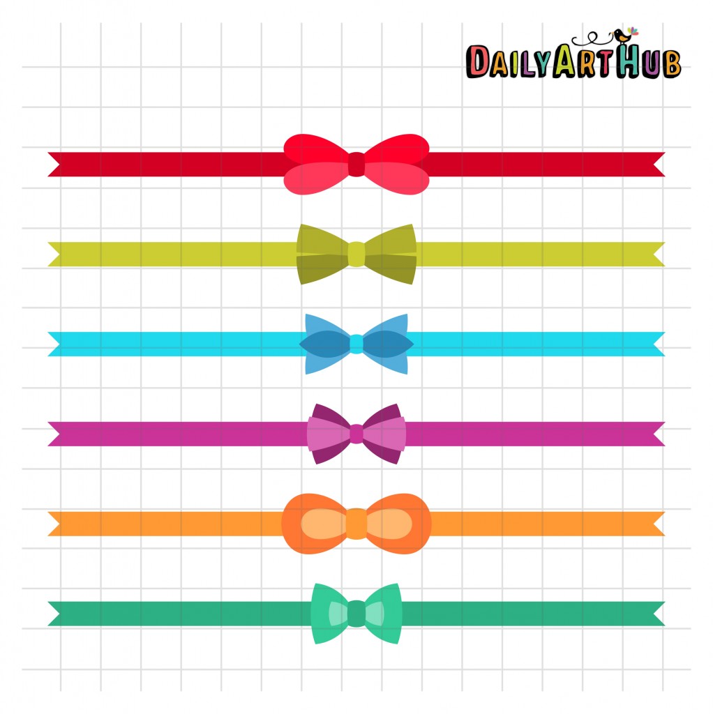 Ribbon Borders Clip Art Set Daily Art Hub // Graphics, Alphabets & SVG