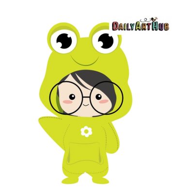 Frog Girl Hoodie Exclusive Art