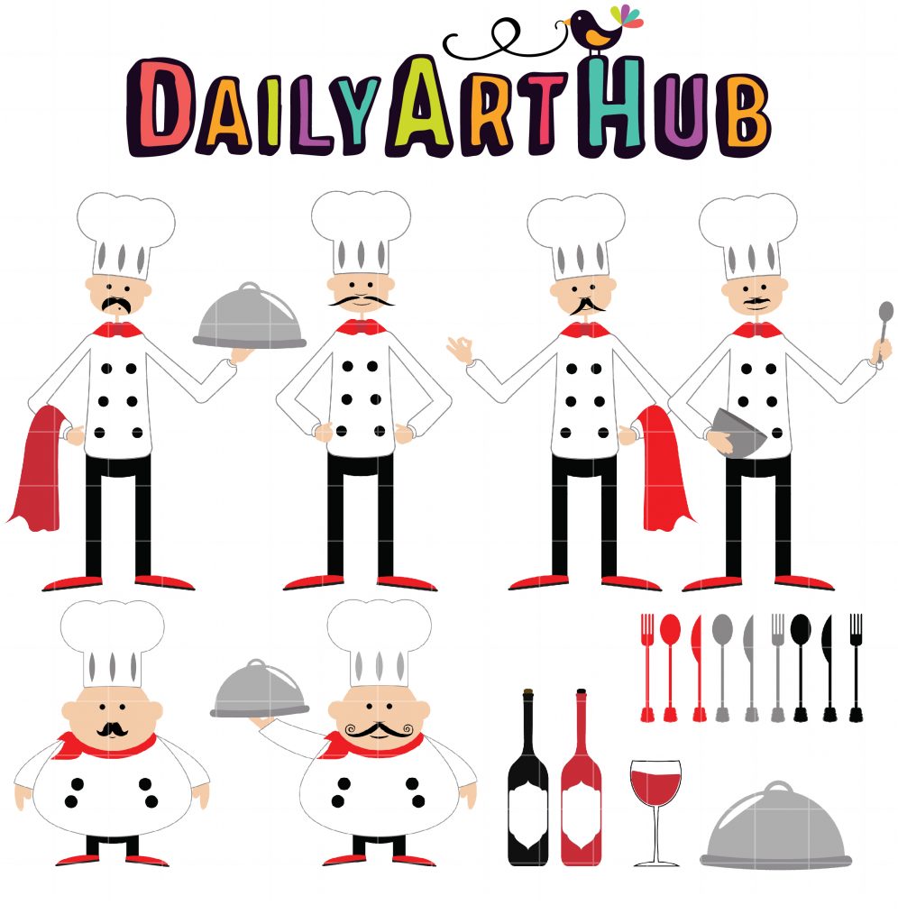 Top Chef Clip Art Set – Daily Art Hub // Graphics, Alphabets & SVG