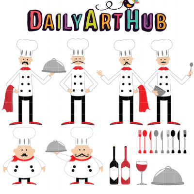 Magnificent Chefs Clip Art Set
