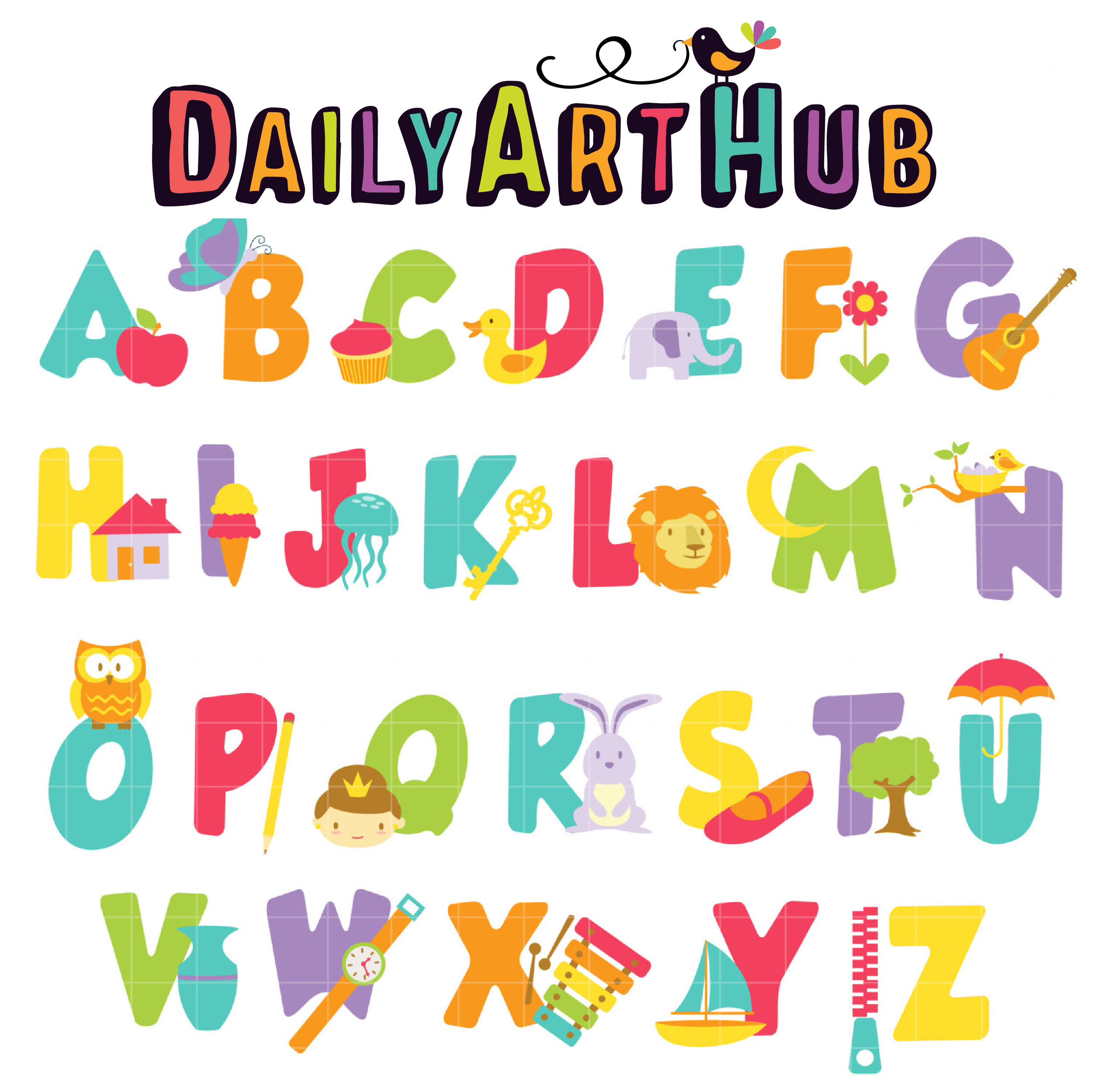 Baby Alphabet Clip Art Set – Daily Art Hub – Free Clip Art Everyday