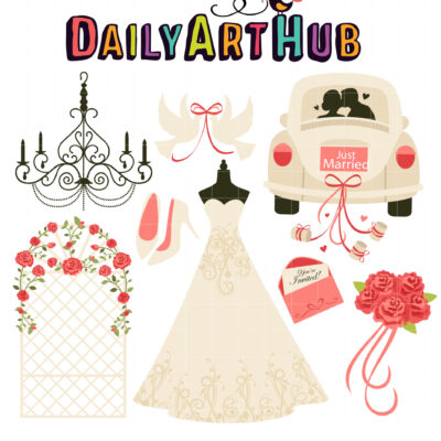 Wedding Day Clip Art Set