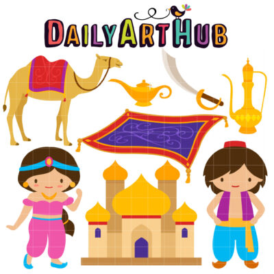 Arabian Days Clip Art Set