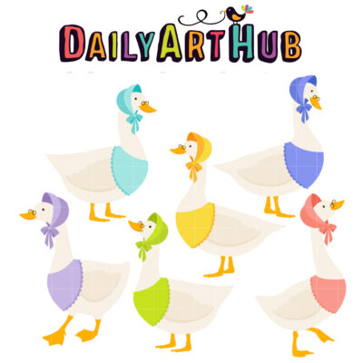 Granny Goose Clip Art Set