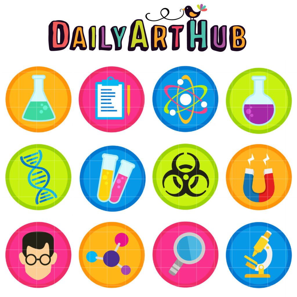 Science Lab Clip Art Set Daily Art Hub // Graphics, Alphabets & SVG