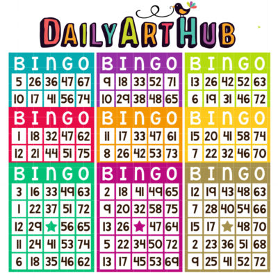 Bingo Time Clip Art Set