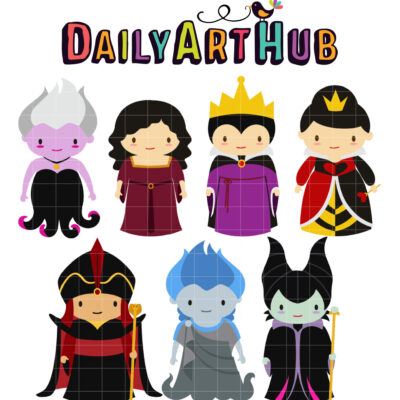 Fairytale Villains Clip Art Set
