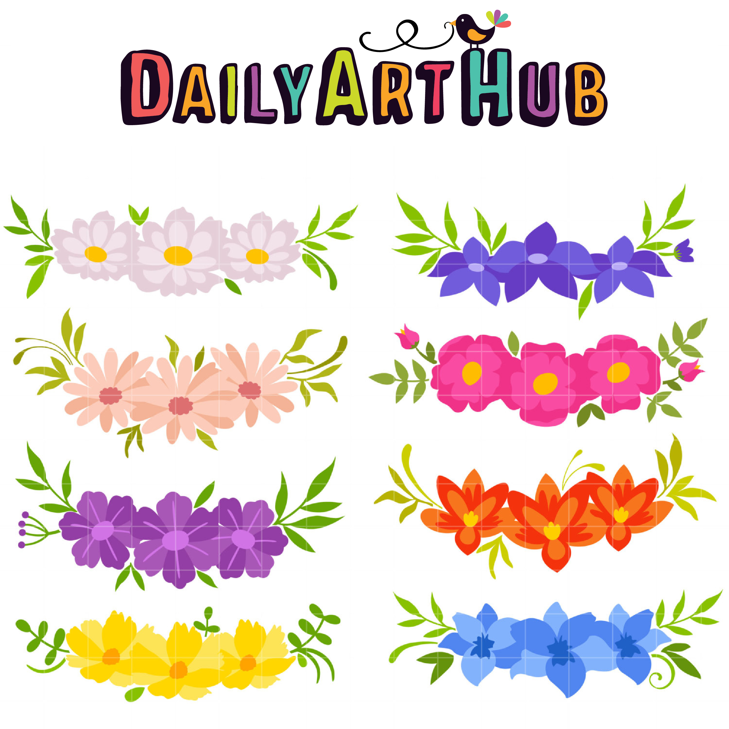 Download Flower Crowns Clip Art Set Daily Art Hub Free Clip Art Everyday