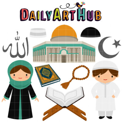 Islamic Culture Clip Art Set
