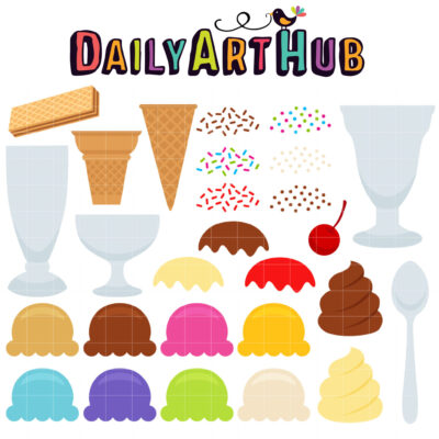 Make your Own Ice Cream Clip Art Set