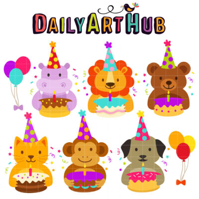 Party Animals Clip Art Set