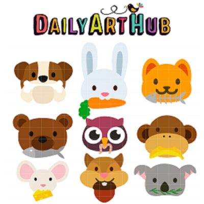 Animals Foods Clip Art Set