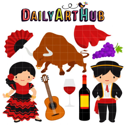 Viva España Clip Art Set