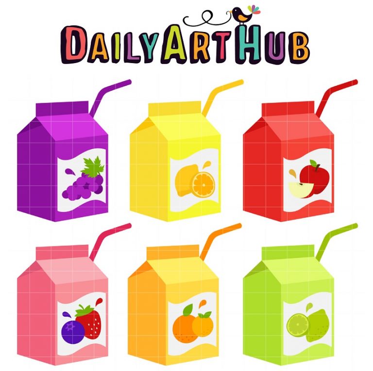 Juice Box Clip Art Set Daily Art Hub // Graphics, Alphabets & SVG
