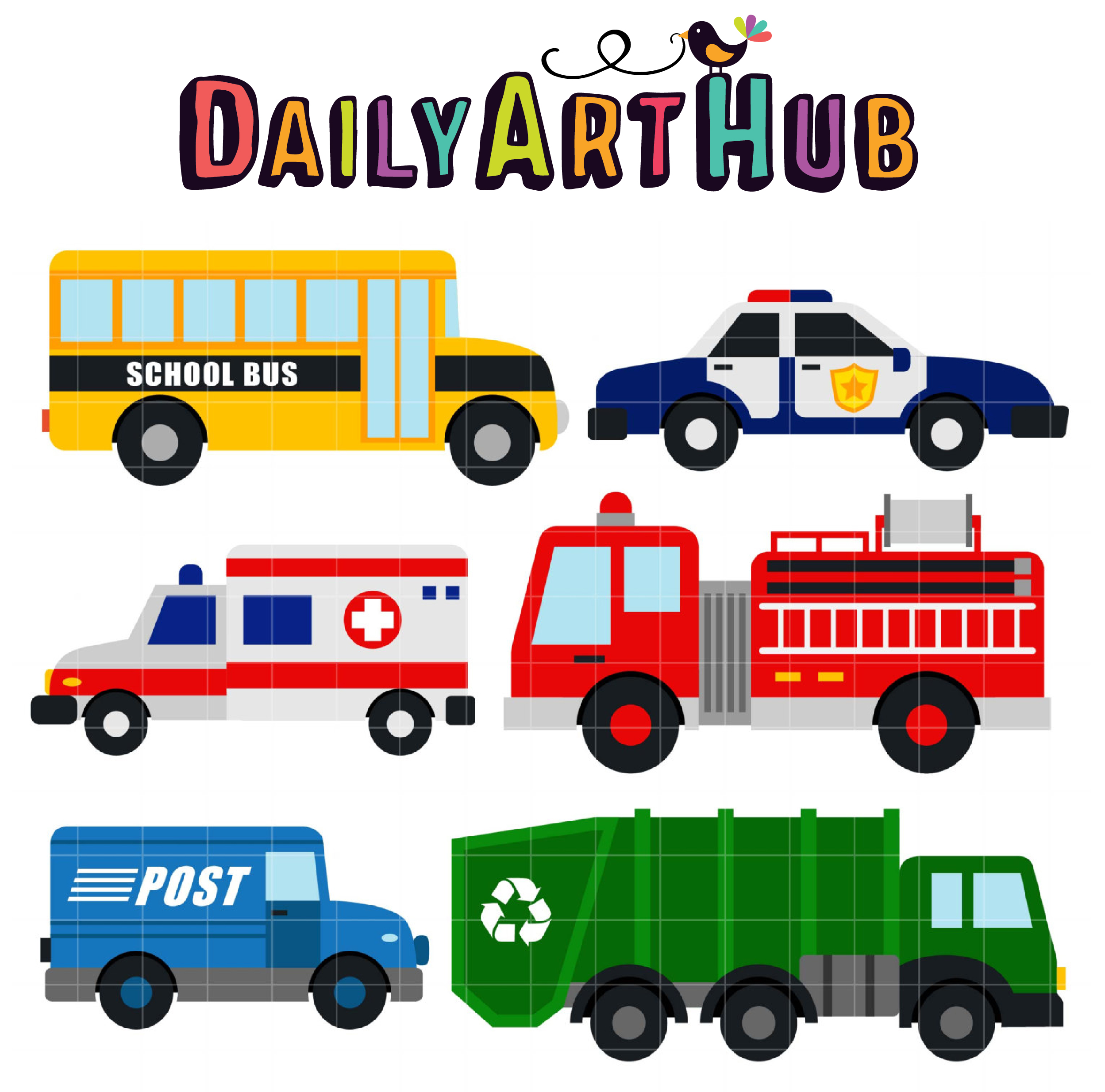 Community Vehicles Clip Art Set Daily Art Hub Free Clip Art Everyday
