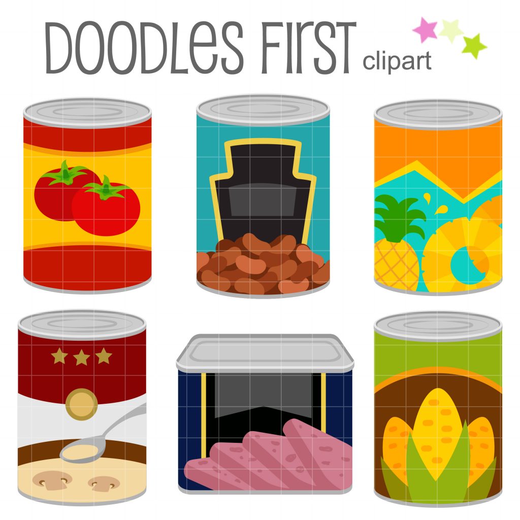 Canned Food Clip Art Set – Daily Art Hub // Graphics, Alphabets & SVG
